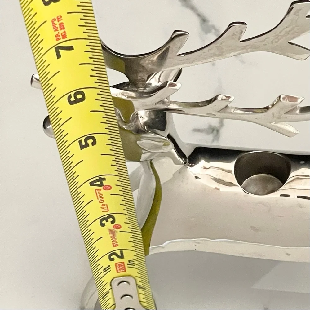 Silver Reindeer Candle Holder by Pottery Barn